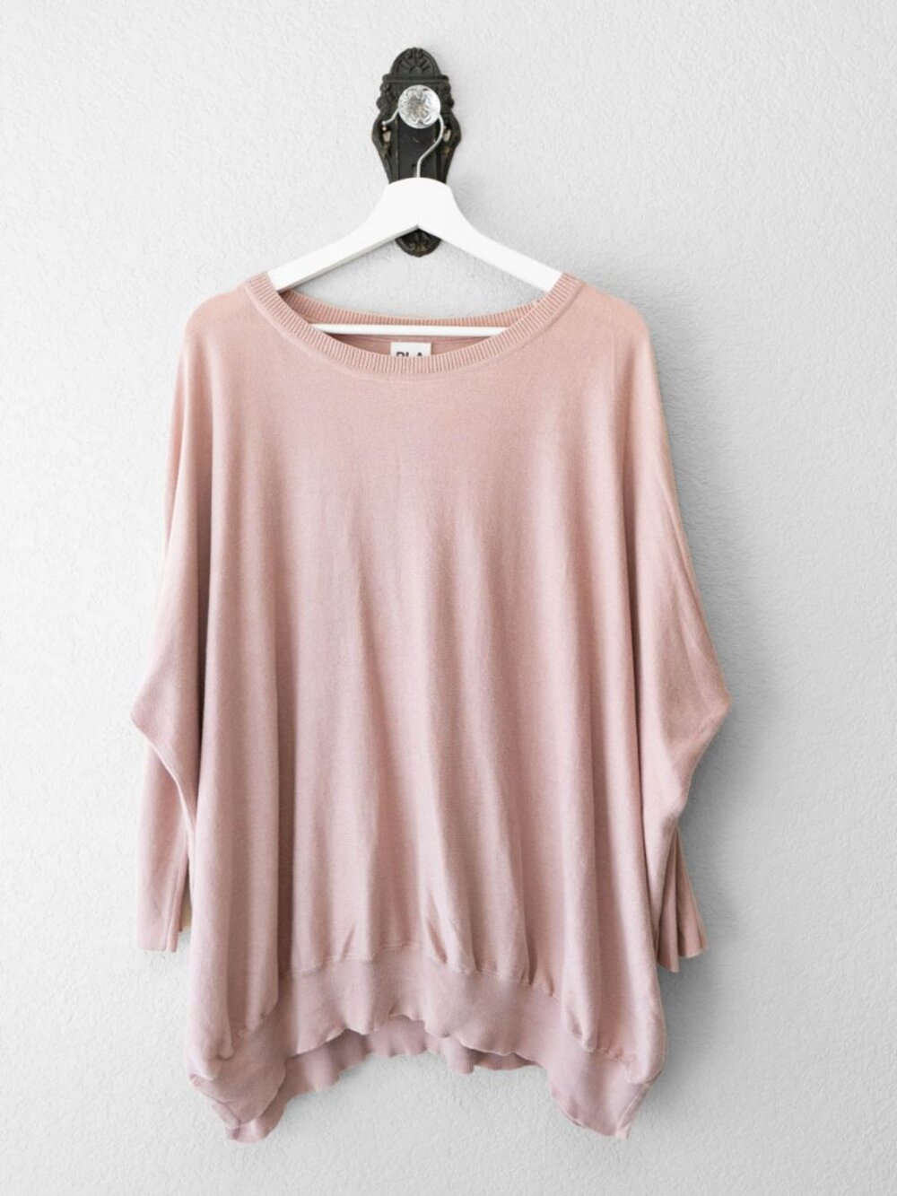 PLANET Blush Pink One Size Dolman Sleeve Top Pima Cotton Modal Peru OSFA